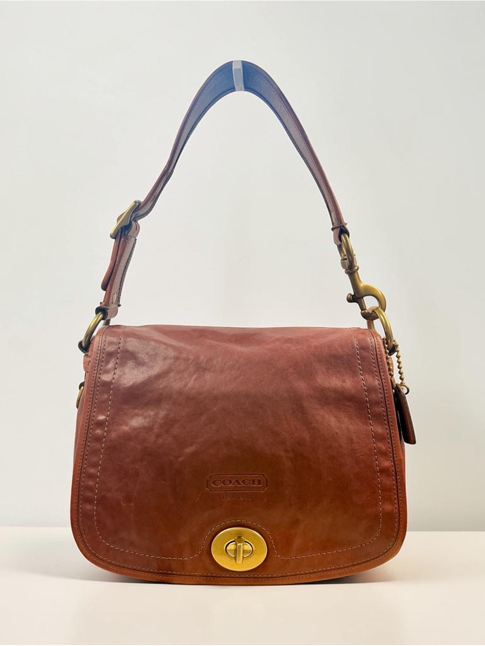 Vintage Coach 65th Anniversary Legacy Ali Flap Bag 11134 - Vachetta Leather - Picture 2 of 16
